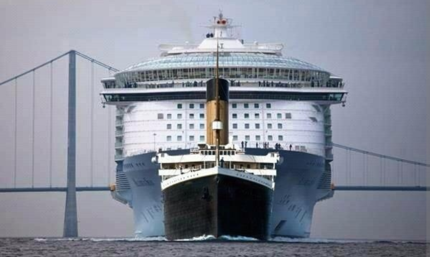 Titanic vs Cruise Ship